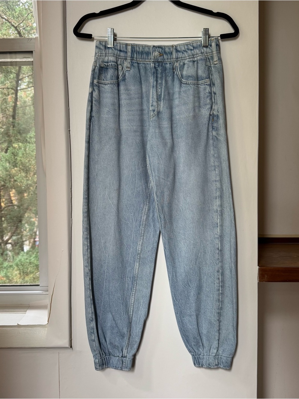 Rag & Bone Miramar Sweatpant Jogger Jeans in Light Blue